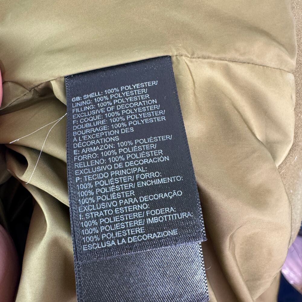 The North Face Olive Green Women's Insulated Jacket Quilted Full Zip Sz M Medium - Picture 8 of 9